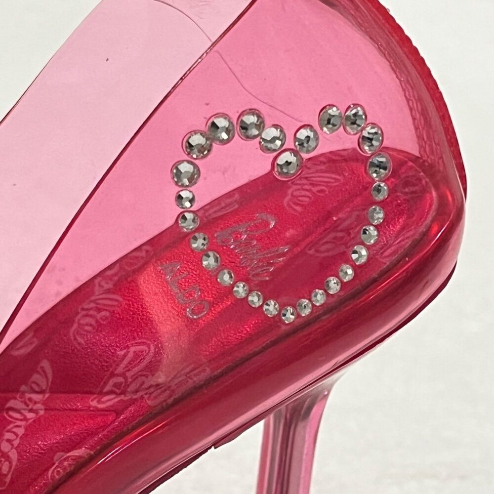 Barbie x ALDO Tessy Heels Rhinestone Pink Size 6 Women s pre owned - Picture 5 of 8